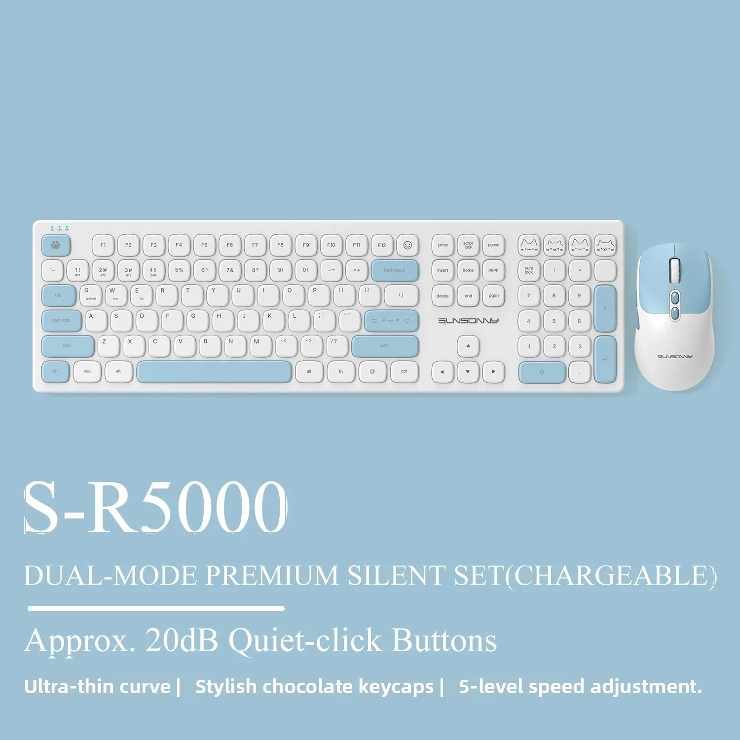 Home Office For Mac - Conjunto de Teclado e Mouse Silencioso