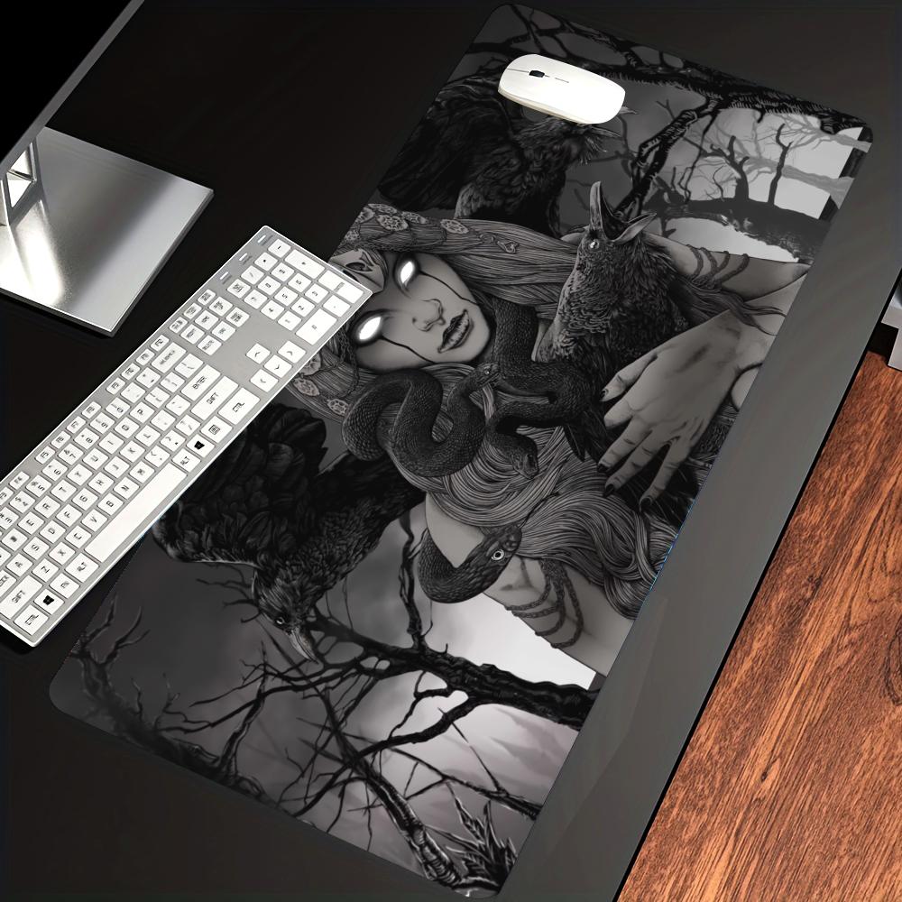 Home Office Alternative - Mousepad HYBXAXC Gótico Biomecânico com Retrato,