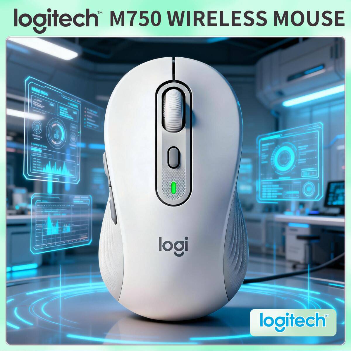 Home Office For Mac - Logitech M750 Mouse Sem Fio Design