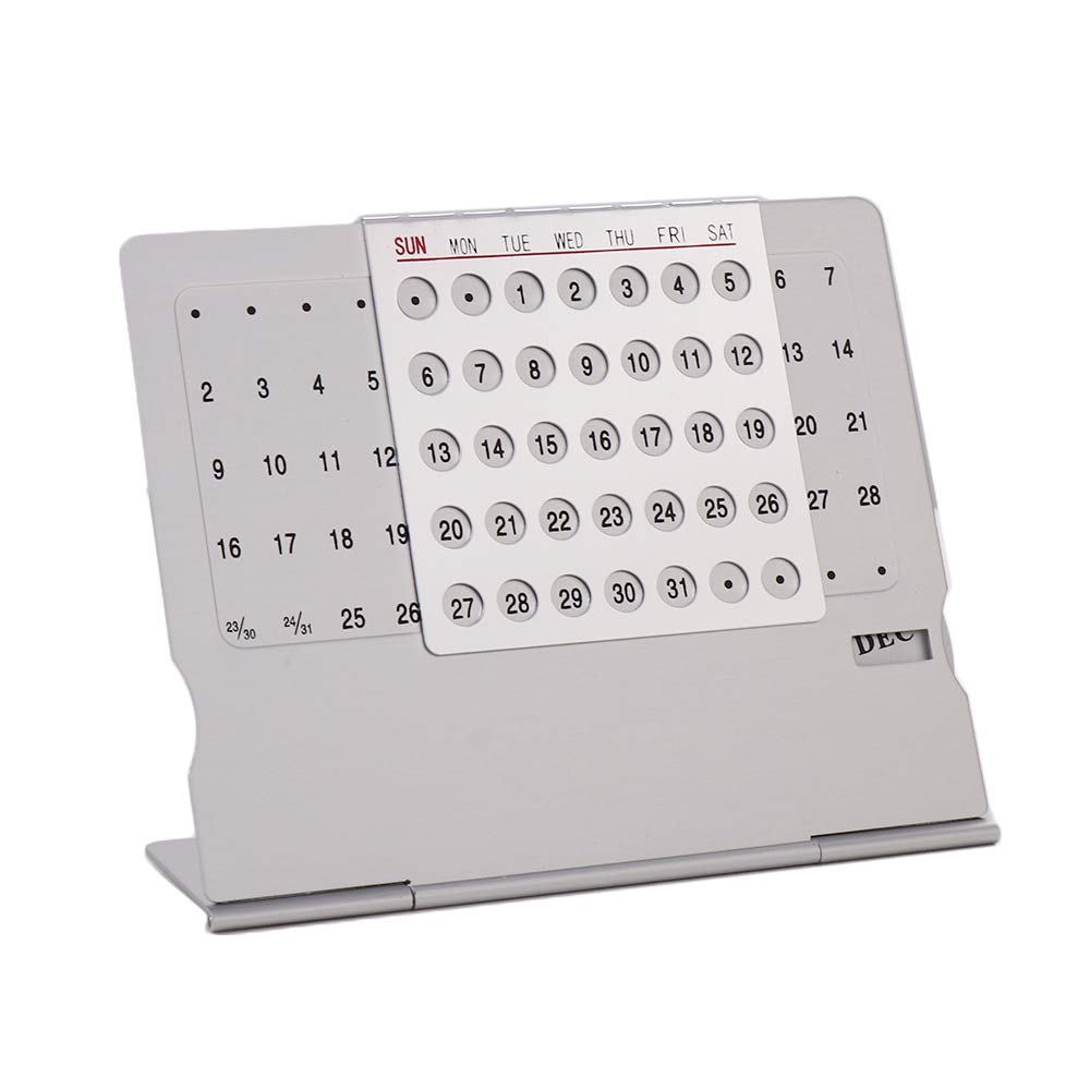 English Home Office - Calendário Perpétuo de Metal em Liga