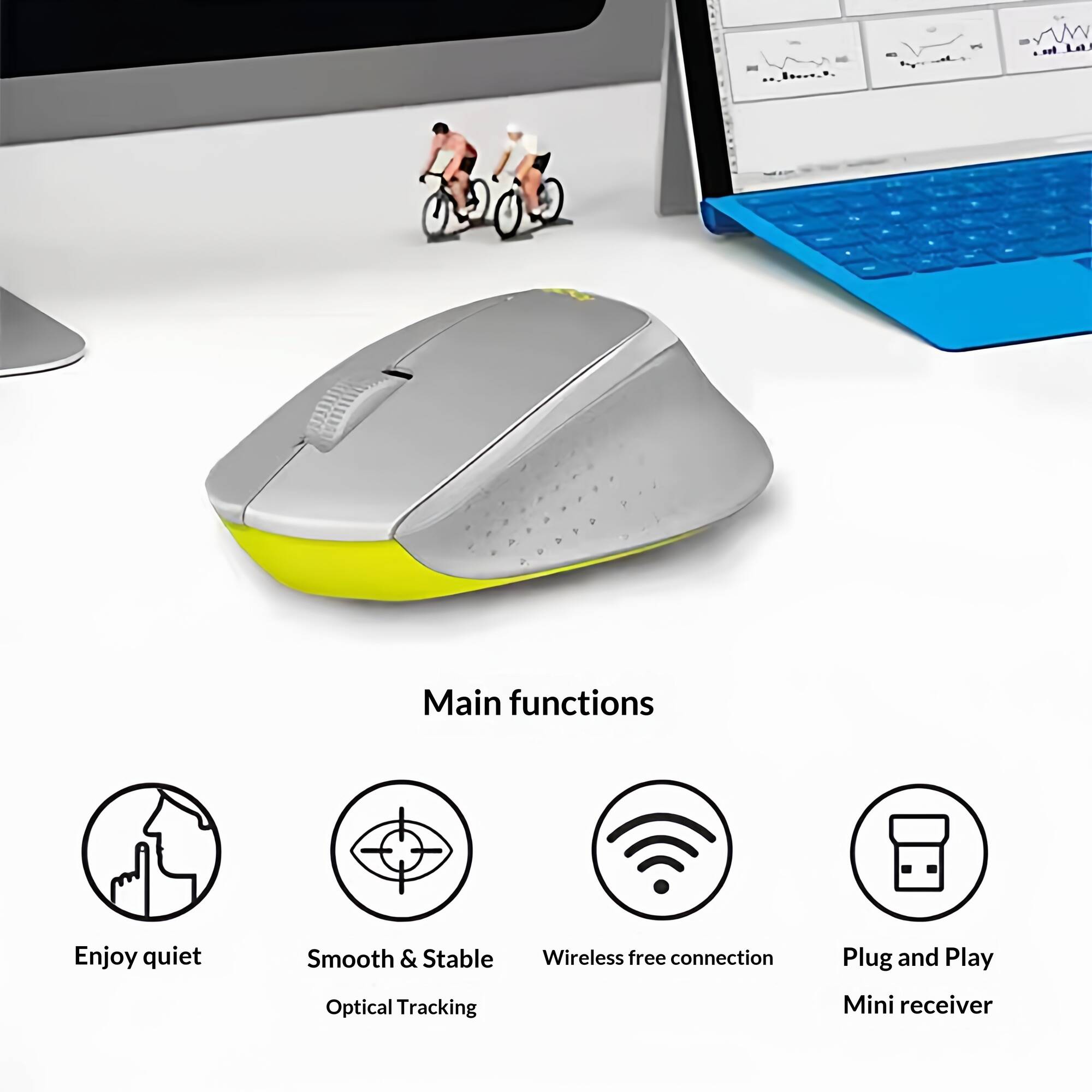 Mouse Sem Fio Logitech M330 2. - Home Office For Mac avaliação e preço