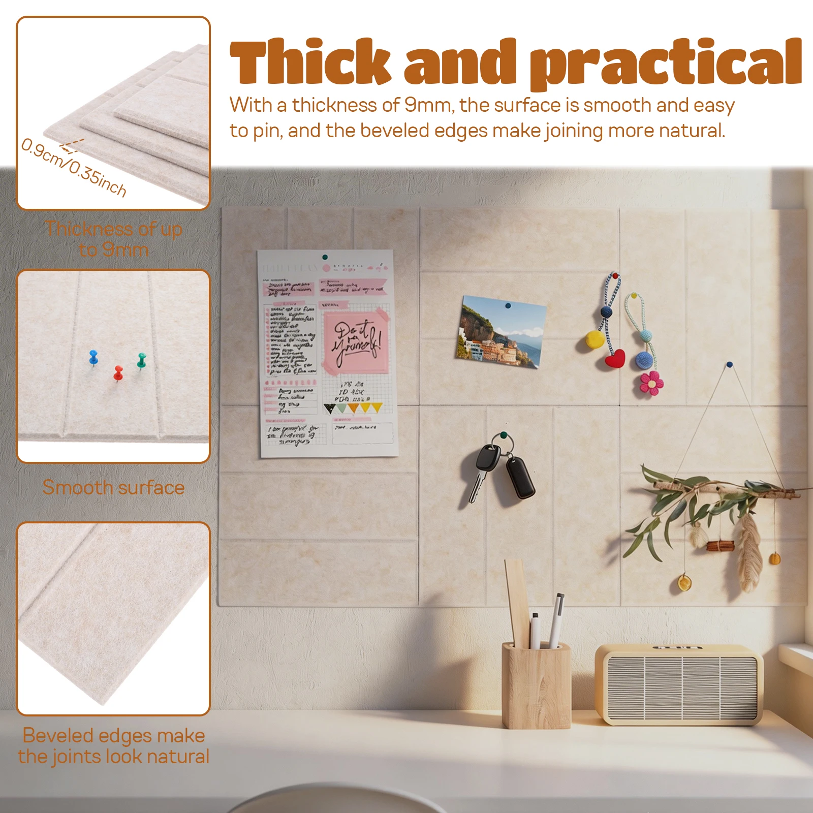 6/12 Peças de Painéis de Feltr - Home Office Alternative avaliação e preço