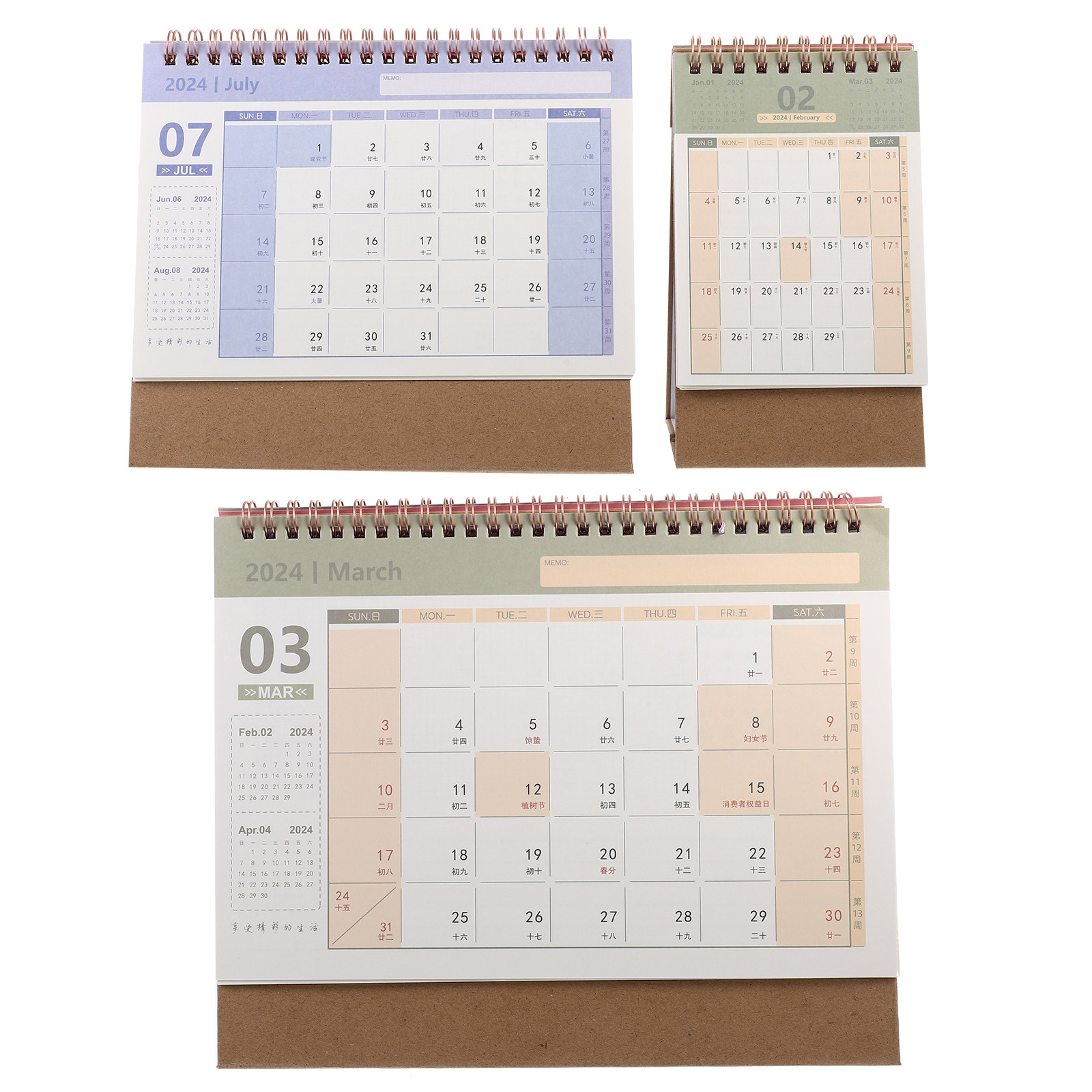 3 Peças de Calendário de Mesa  - Home Office Design Ideas avaliação e preço