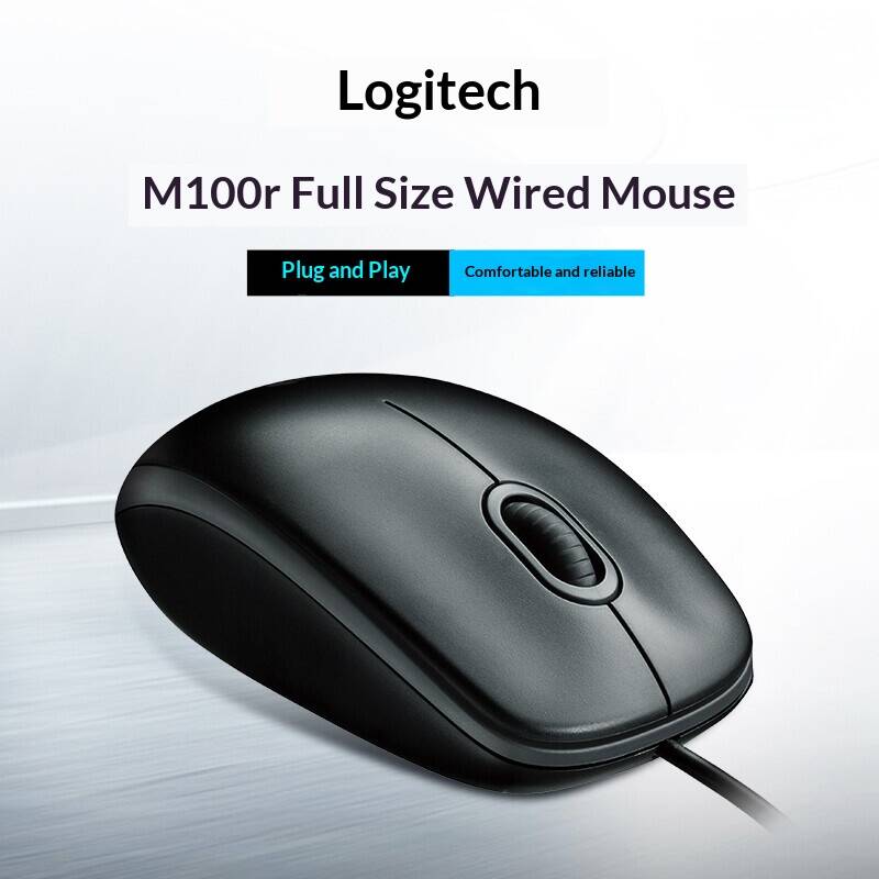 Mouse USB com Fio Logitech M10 - Home Office For Mac avaliação e preço