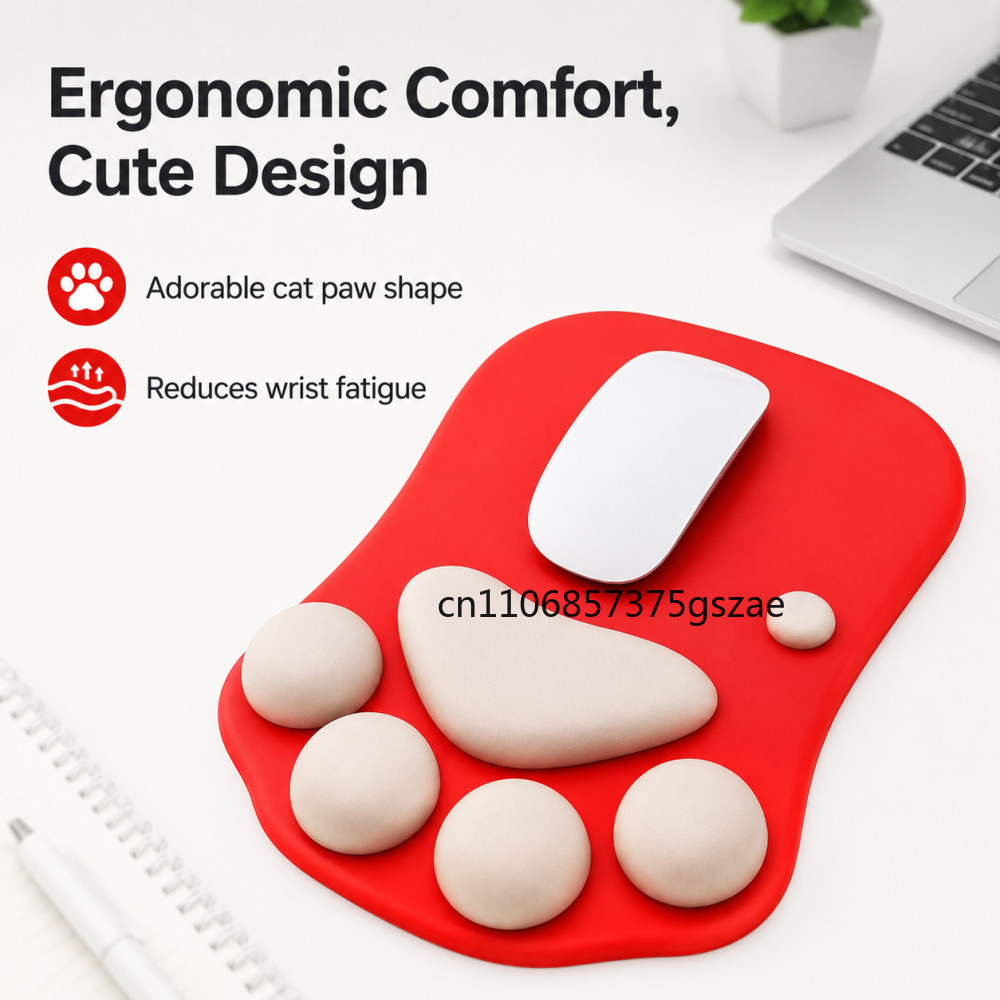 Mouse Pad 3D em Forma de Pata  - Home Office For Mac avaliação e preço