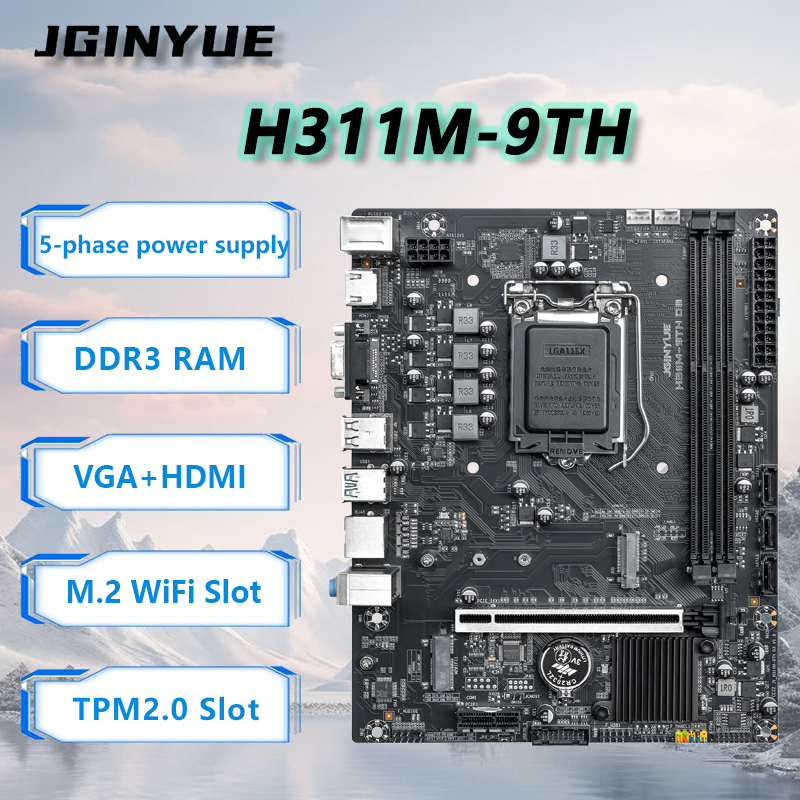 Placa-mãe JGINYUE H110 compatí - Home Office Budget avaliação e preço