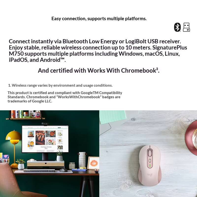 Logitech M750 Mouse Sem Fio De - Home Office For Mac avaliação e preço