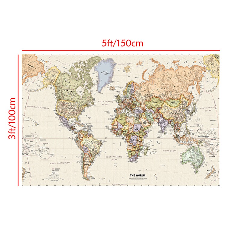 Pôster vintage pendurado mapa  - English Home Office avaliação e preço